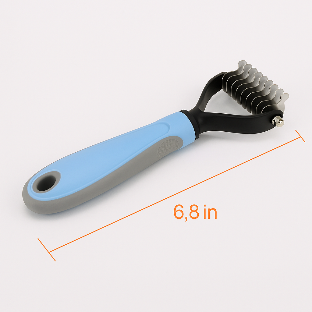 Double-Sided Hair Removal Comb for Pets - SmoothGroom-Blue-Nora Luxe