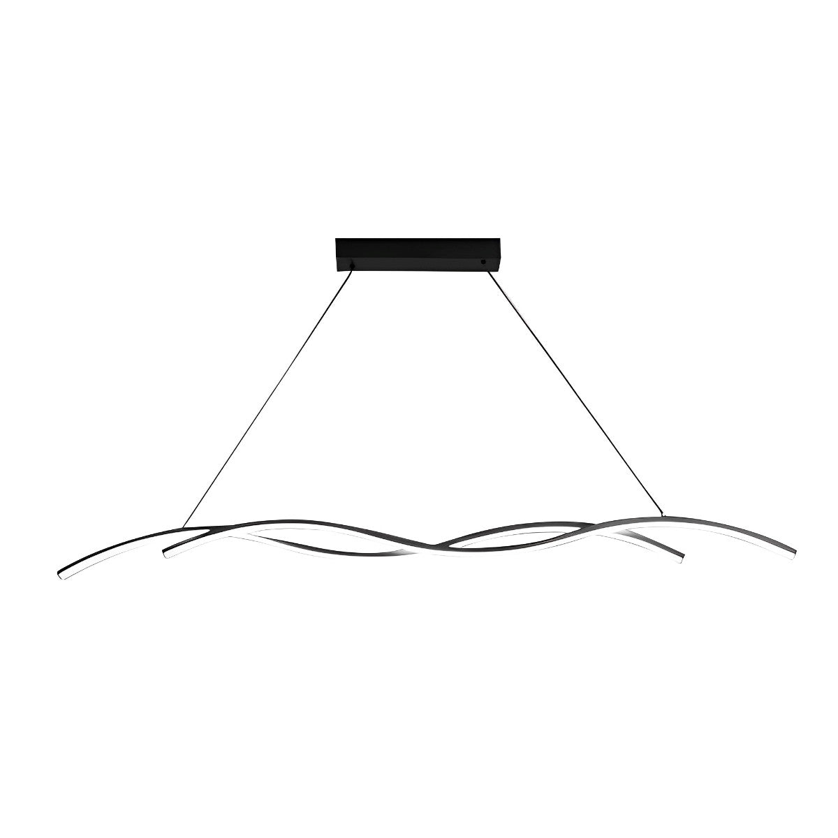 Unique Curved Sleek LED Modern Ceiling Light