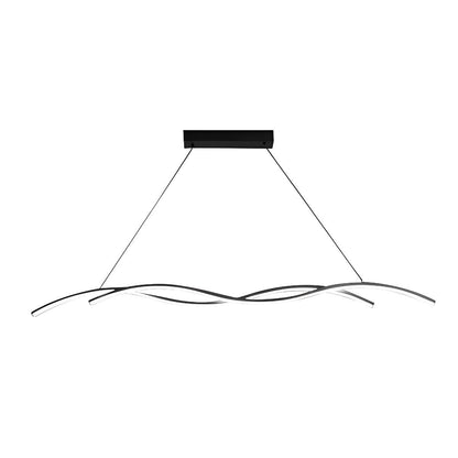 Unique Curved Sleek LED Modern Ceiling Light