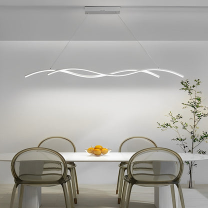 Unique Curved Sleek LED Modern Ceiling Light
