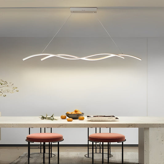 Unique Curved Sleek LED Modern Ceiling Light - Pexav