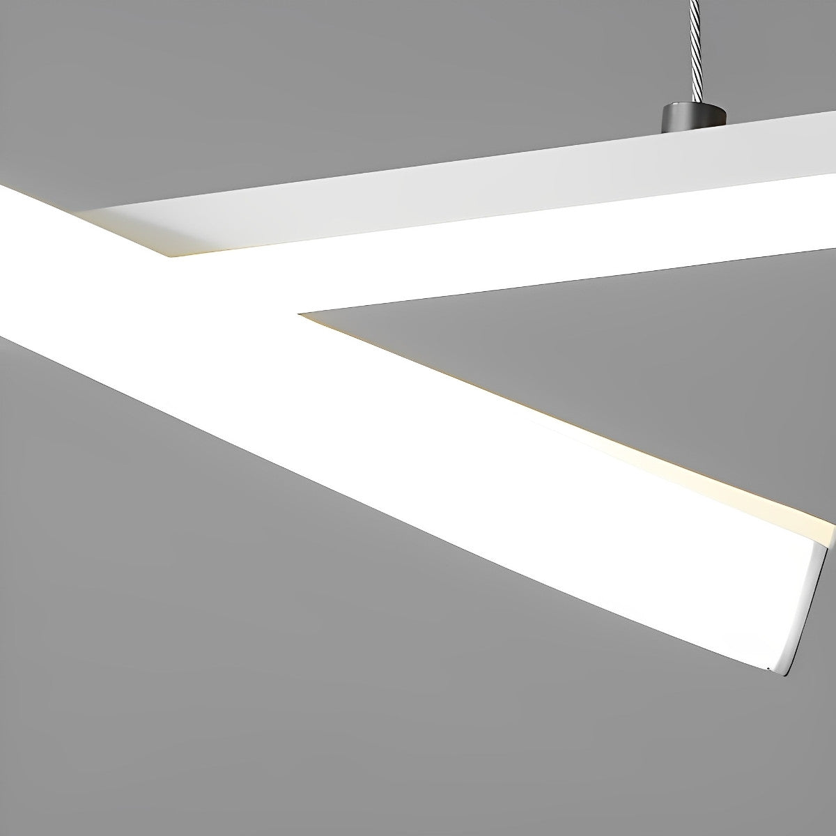 Unique Curved Sleek LED Modern Ceiling Light