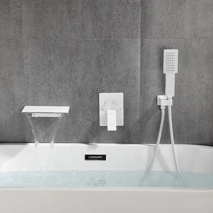 Embedded Waterfall Tub Faucet Set