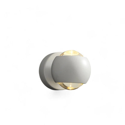 Modern wall light fixture on a white background