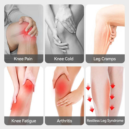 Wireless Knee Massager With Heat And Vibration Therapy