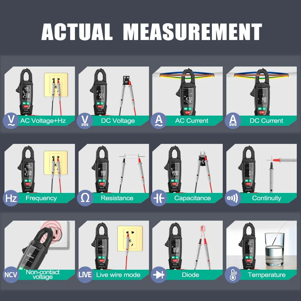 Digital AC DC Clamp Multimeter