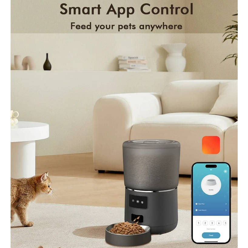 Programmable Digital Pet Food Dispenser For Cats Dogs