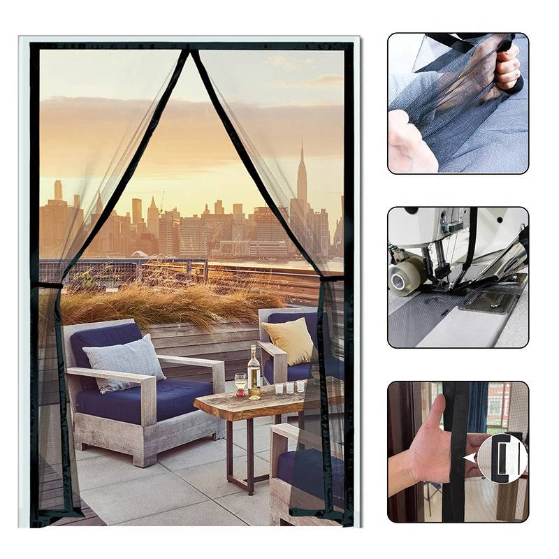 Adjustable Magnetic Screen Door Fits Any Size