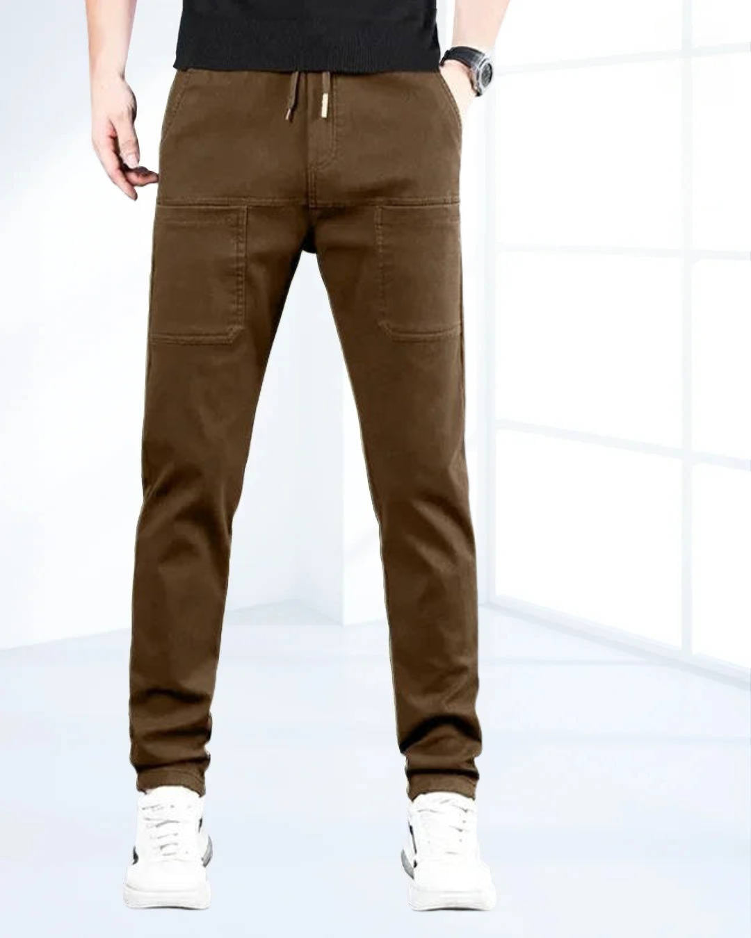 Flexible Men's Cargo Pants with Extra Pockets