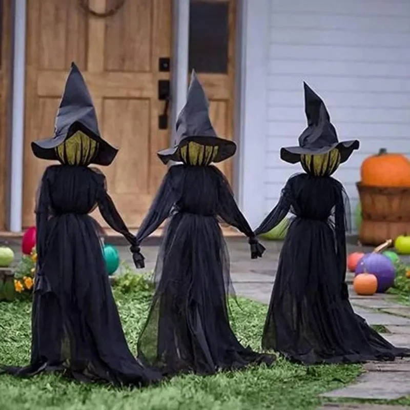 Spooky Sound Activated Witch Halloween Decor