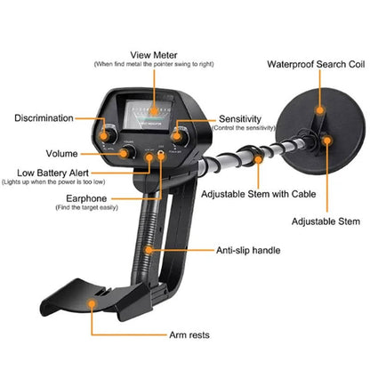 Advanced Gold Metal Detector for Treasure Hunting