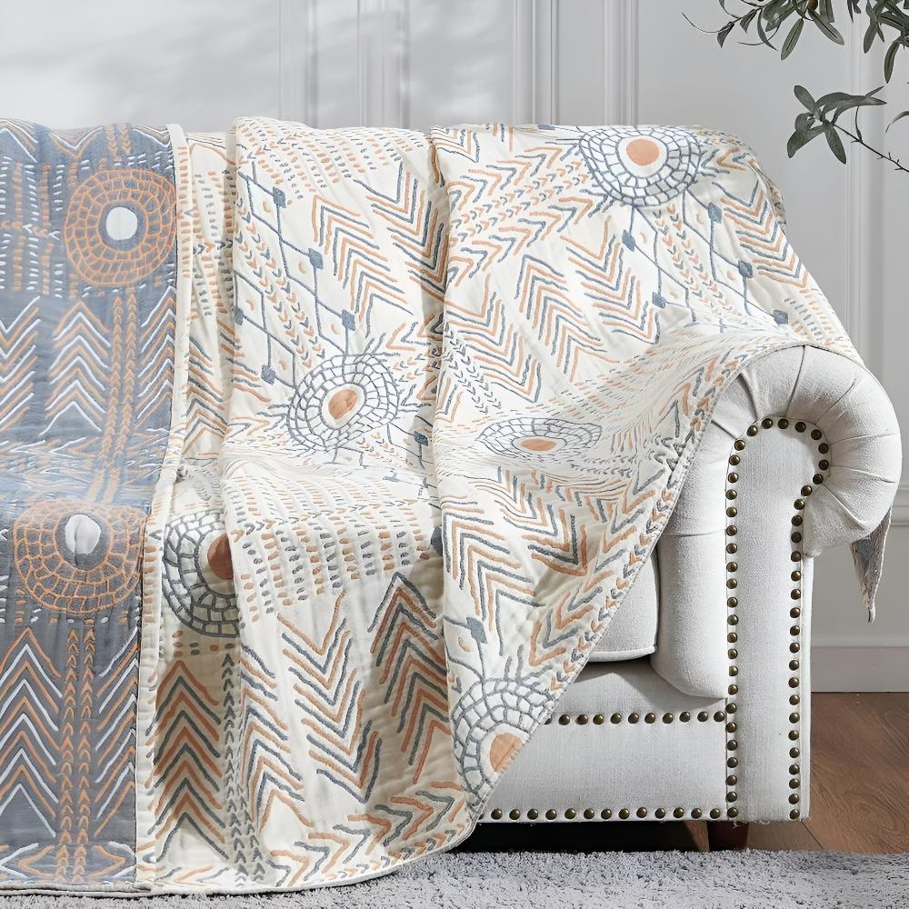 Soft Plush Reversible Throw Blanket