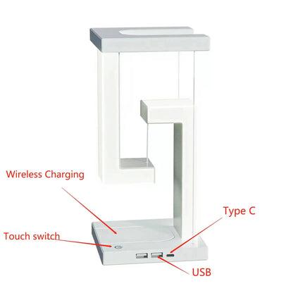 Portable LED Desk Lamp with Wireless Charging Pad