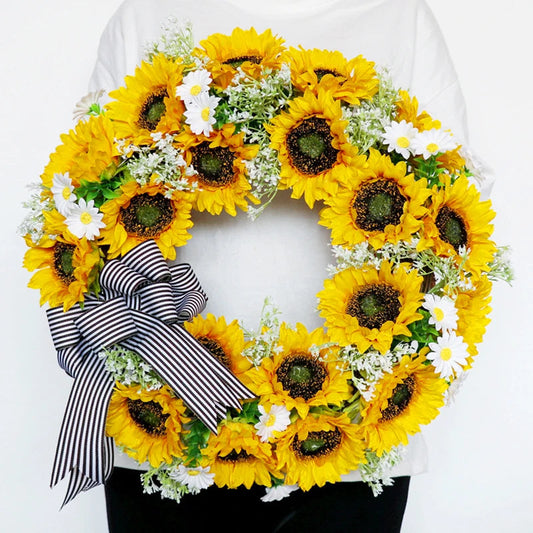 Bright Floral Spring Wreath - Pexav