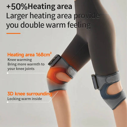 Wireless Knee Massager With Heat And Vibration Therapy