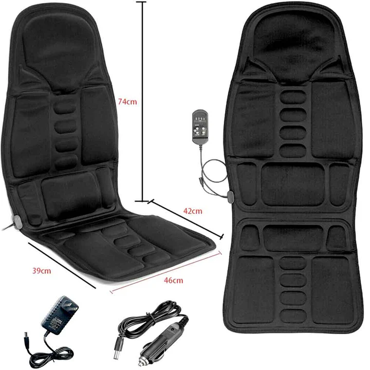 Therapeutic Massage Seat Pad With Heat Neck Support Cushion