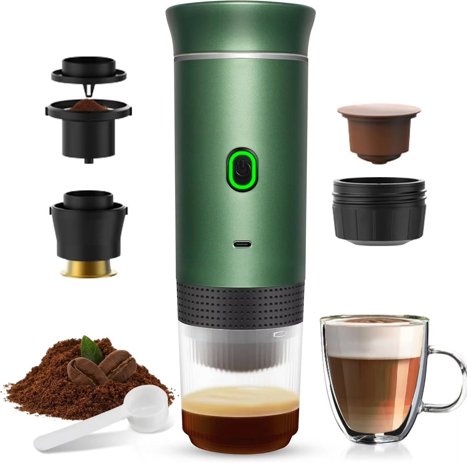 Compact Coffee Machine - Espresso Latte And Drip Brewer - Pexav