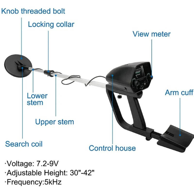 Advanced Gold Metal Detector for Treasure Hunting