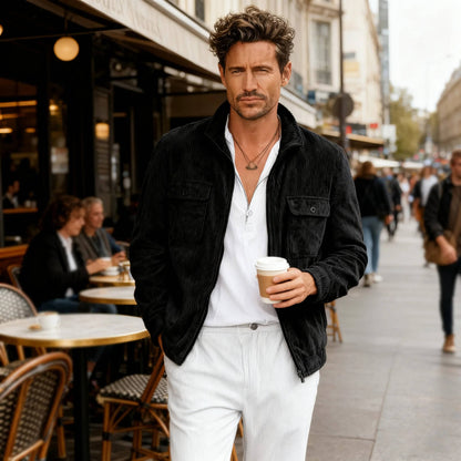 Rugged Textured Mens Jacket