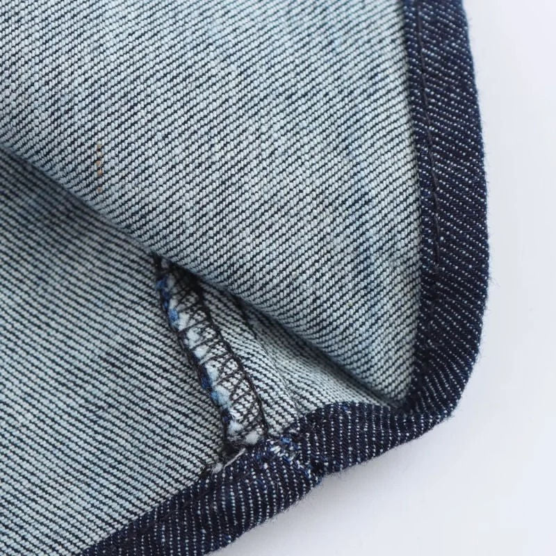 Slim Fit Blue Jeans Dress for Women