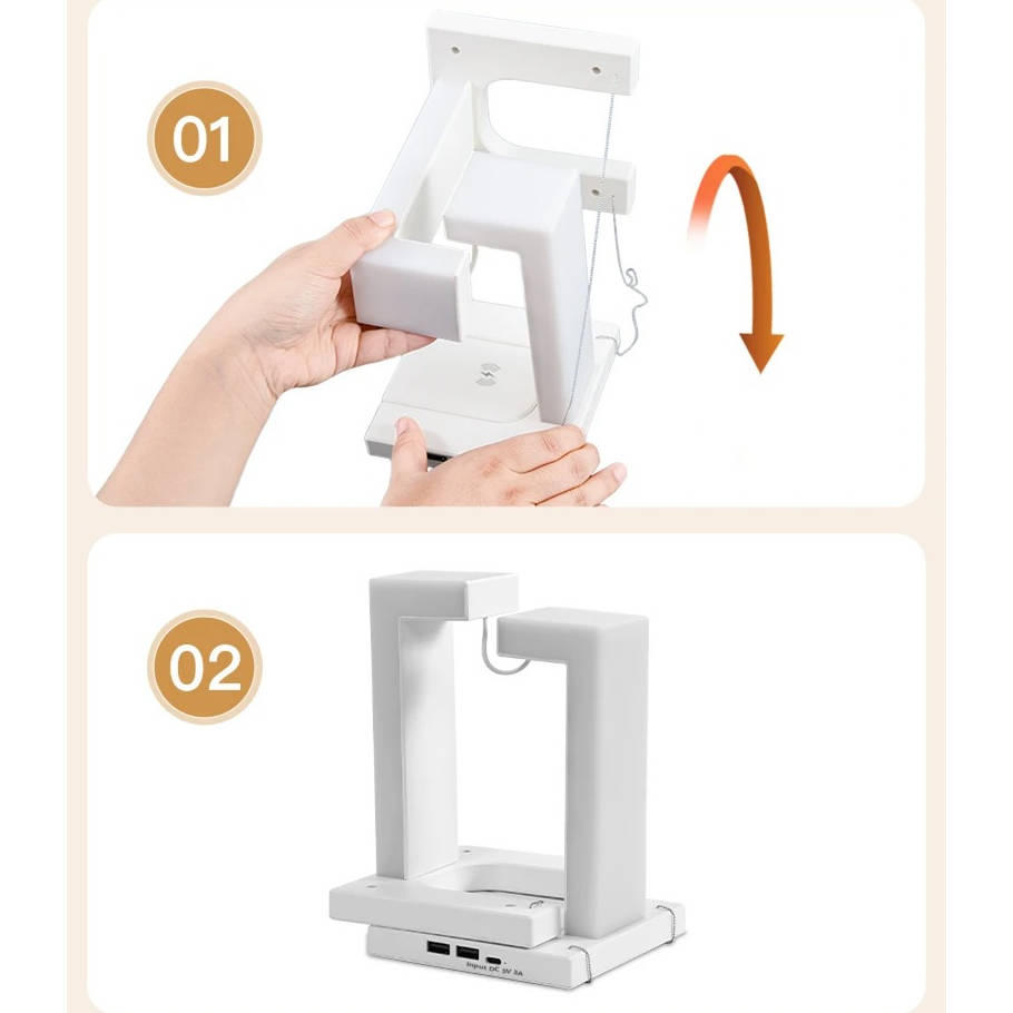 Portable LED Desk Lamp with Wireless Charging Pad