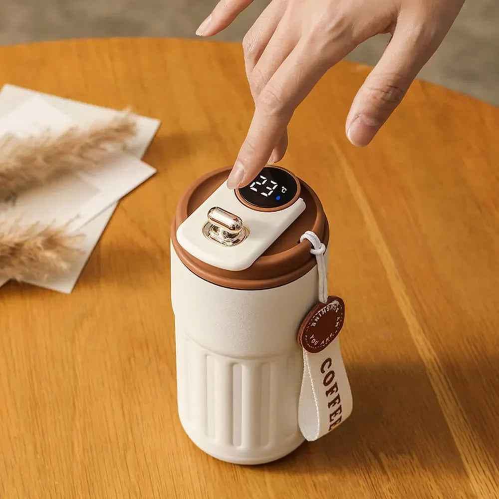 Insulated Intelligent Coffee Mug with Digital Screen