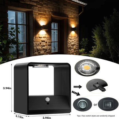 Smart LED Wall Lamp with Motion Sensor & Remote