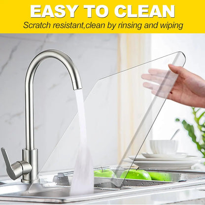 Durable Plastic Kitchen Cutting Board with Edge Guard