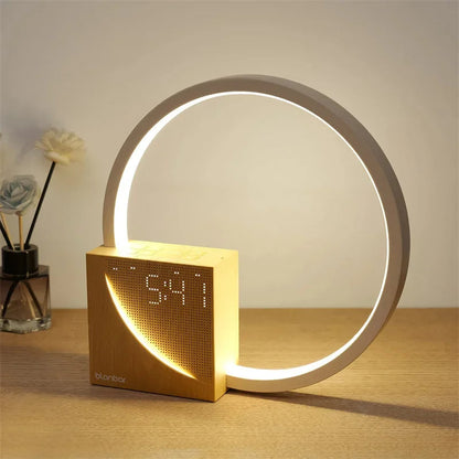 Soothing Nightstand Lamp with White Noise and Clock - Pexav