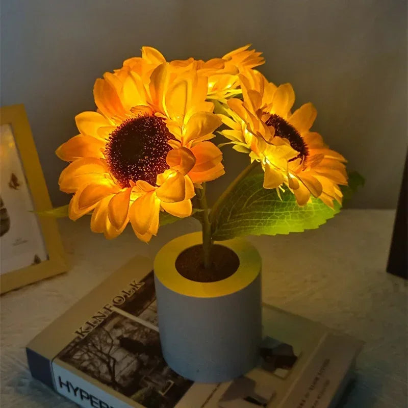 Colorful Solar Powered Bedside Lamp
