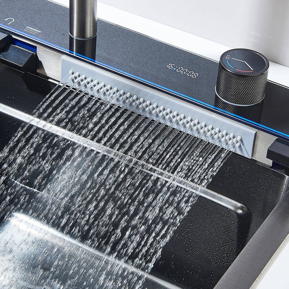 Modern Stainless Steel Kitchen Sink with Faucet