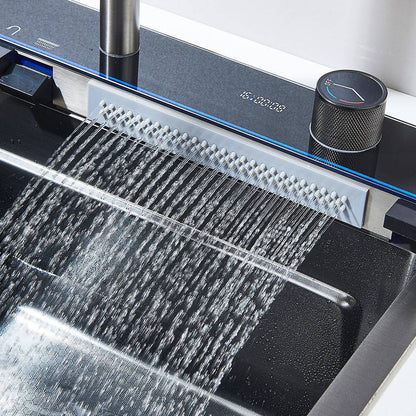 Modern Stainless Steel Kitchen Sink with Faucet