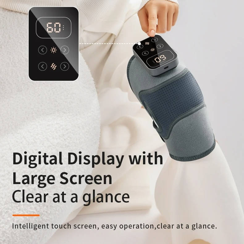 Wireless Knee Massager With Heat And Vibration Therapy