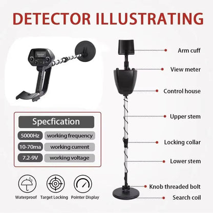 Advanced Gold Metal Detector for Treasure Hunting