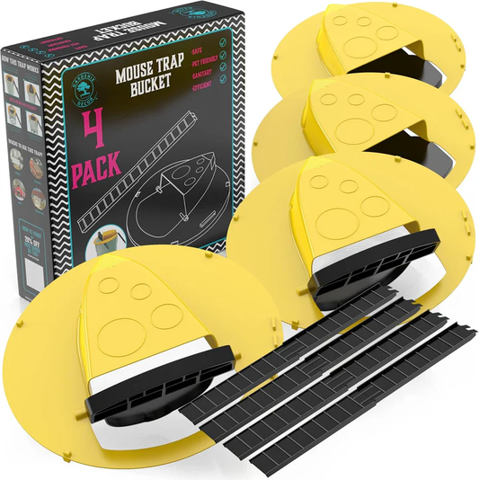 Set of 4 Reusable Humane Mouse Traps for Rodent Control - Pexav