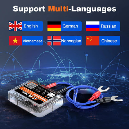 Wireless Car Battery Checker with Bluetooth Connect