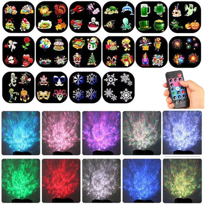 Colorful Outdoor Christmas Laser Light Display