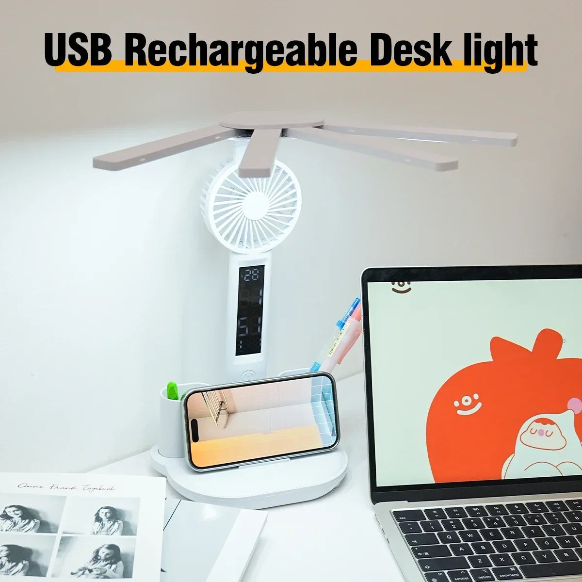 Space Saving Adjustable Desk Lamp
