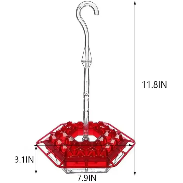 Colorful Outdoor Hanging Bird Feeder with Ant Trap