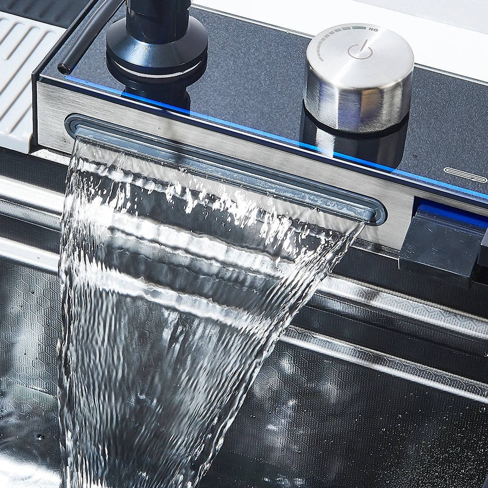 Modern Stainless Steel Kitchen Sink with Faucet