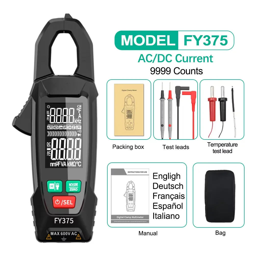 Digital AC DC Clamp Multimeter