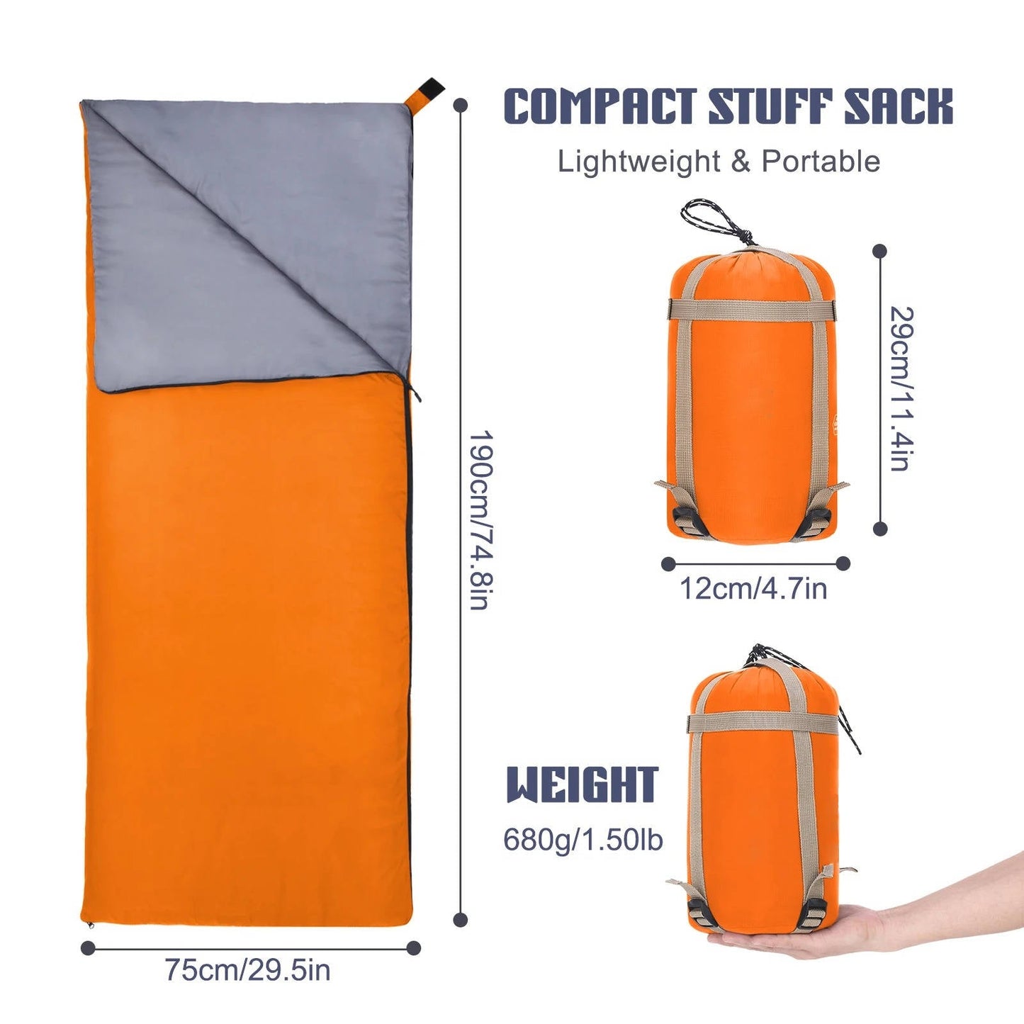 Warm Adult Camping Sleeping Bag
