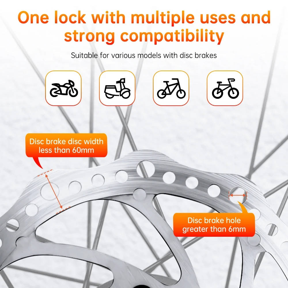 Secure Bike Disc Brake Lock Alarm