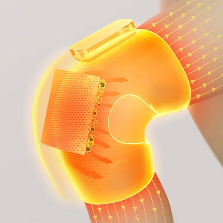 Wireless Knee Massager With Heat And Vibration Therapy
