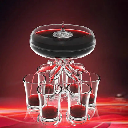 Compact 6 Shot Bar Drink Server - Pexav