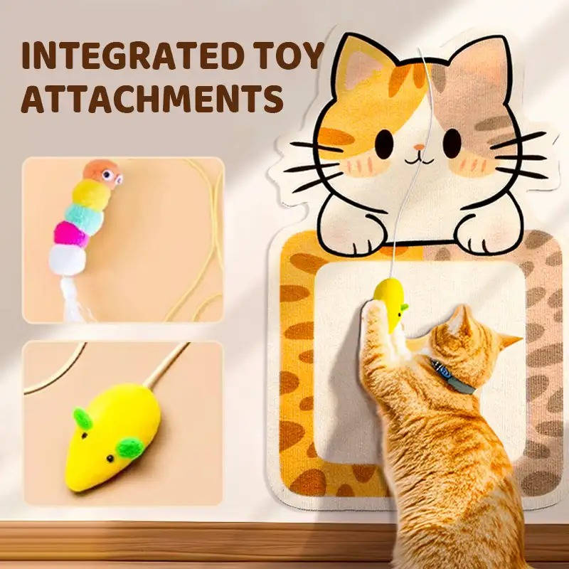 Space Saving Cat Scratch Tower