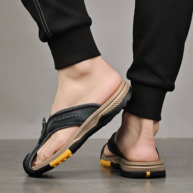 Quick Dry Breathable Men's Beach Flip Flops