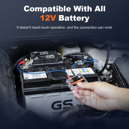 Wireless Car Battery Checker with Bluetooth Connect