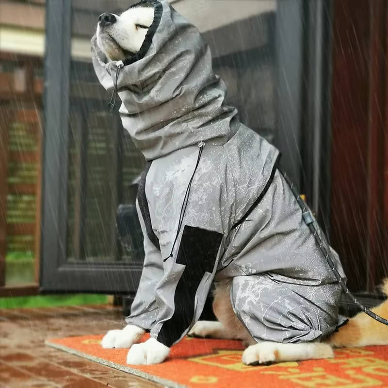 Water Resistant Pet Rain Jacket - Pexav