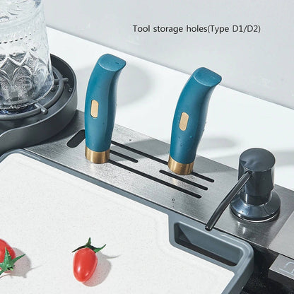 Modern Stainless Steel Kitchen Sink with Faucet